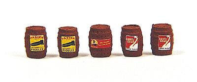 JL Innovative Design 712 HO Scale Custom Barrels -- Wood (brown)