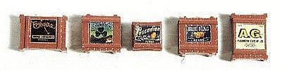JL Innovative Design 715 HO Scale Custom Deluxe Crates pkg(5) -- Terra Cotta