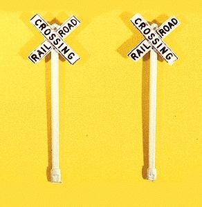 JL Innovative Design 845 HO Scale Custom Railroad Crossbucks -- pkg(2)