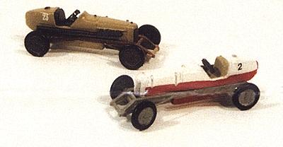 JL Innovative Design 901 HO Scale Race Cars -- 1930s "Gilmore Lion Special" pkg(2)