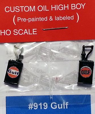 JL Innovative Design 919 HO Scale Custom Oil Highboy pkg(2) -- Gulf Oil Co.