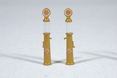 JL Innovative Design 938 HO Scale Custom Gravity-Feed Gas Pump -- Shell pkg(2)