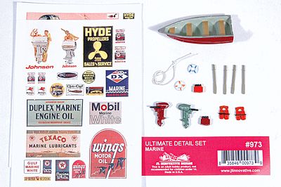 JL Innovative Design 973 HO Scale Decorated Ultimate Detail Set -- Marine