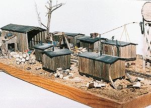 JV Models 1018 N Scale Boyd Logging Camp -- Kit - 3-3/4 x 6-3/8" 9.5 x 16.2cm