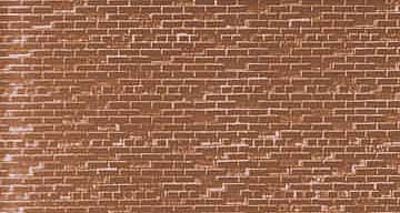 JV Models 8452 HO Scale Brick Wall Material Sheets - 4-3/4 x 8-1/2" 11.8 x 21.2cm pkg(3) -- Dirty City Brick