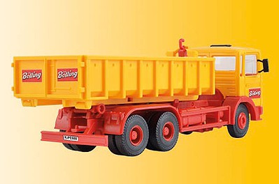 Kibri 14121 HO Scale Bolling Skip Loader Truck - Kit -- Yellow, Red