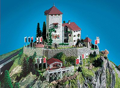 Kibri 36402 Z Scale Castle -- 27 x 20 x 17cm