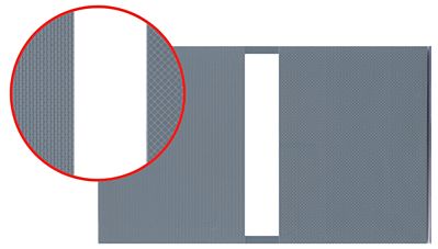 Kibri 37971 N Scale Plastic Sheet -- Slate Tile