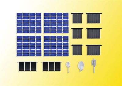 Kibri 38602 HO Scale Solar Roof Panels