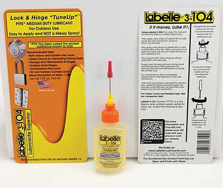 Labelle Industries 3104 All Scale Outdoor Lock and Hinge Lube -- 1/2oz 14.9ml