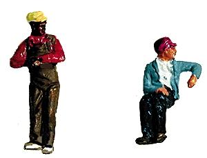 Labelle Industries 7009 HO Scale Contemporary Diesel Engineer/Fireman Set pkg(2) -- Slouching & Leaning