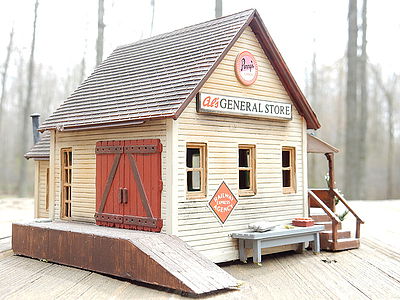 Life Like 1351 HO Scale General Store -- Kit - 6 x 4-7/8" 15.2 x 12.4cm