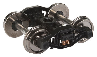 Walthers Proto 2007 HO Scale Sprung Trucks w/33" Metal RP-25 Wheels & Axles -- T-Section Bettendorf - 1 Pair