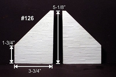 Monroe Models 126 HO Scale Wing Walls pkg(2) -- Concrete, Board-Formed