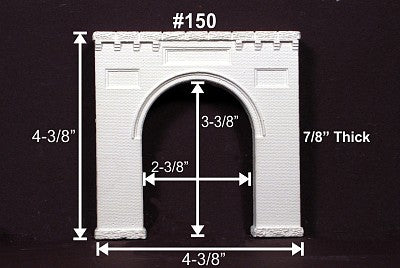 Monroe Models 150 HO Scale B&O Portal Brick Sngl-Trk