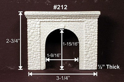 Monroe Models 212 N Scale Sngl Tun Portal Rndm Stn