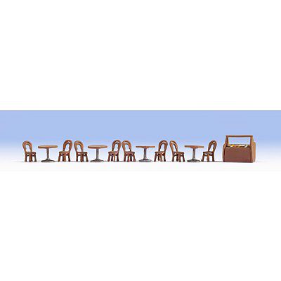 Noch 14824 HO Scale Coffee Shop Tables & Chairs