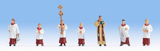 Noch 15410 HO Priest & Altar Servers (7)