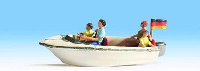 Noch 16820 HO Scale Motorboat with 4 Figures