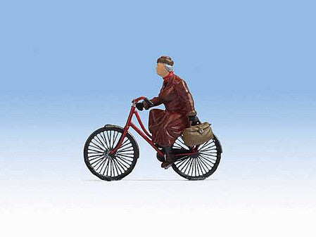 Noch 17871 O Scale Woman Riding Bicycle