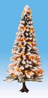 Noch 22130 All Scale Snow-Covered Christmas Tree with 30 LEDs -- 4-3/4" 12cm Tall