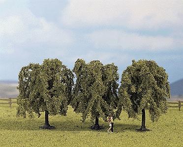 Noch 25130 HO Scale Multi-Tree Packs -- Weeping Willow 3-1/8" 8cm pkg(3)