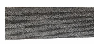 Noch 34855 N Scale Wall, Extra Long - Gray Brick -- 15-19/32 x 2-15/16" 39.6 x 7.4cm