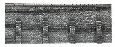 Noch 34856 N Scale Retaining Wall - Gray Brick -- 19.8 x 7.4cm - 7.7 x 2.9"