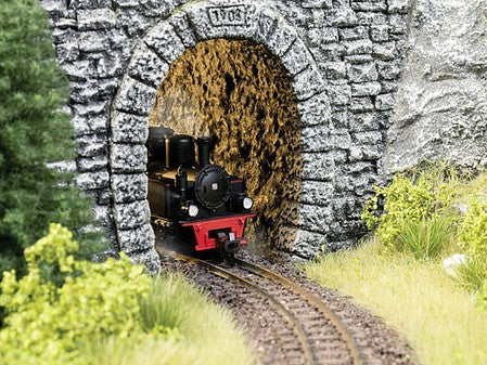 Noch 58033 HO Scale Curved Rock Interior Tunnel Liner -- 2 Pieces, 3-3/4" 9.5cm Long