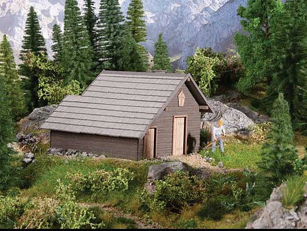 Noch 67135 O Scale Mountain Shelter -- Laser-Cut Wood Kit - 5 x 4-3/4 x 3-1/2" 12.7 x 12.1 x 8.9cm