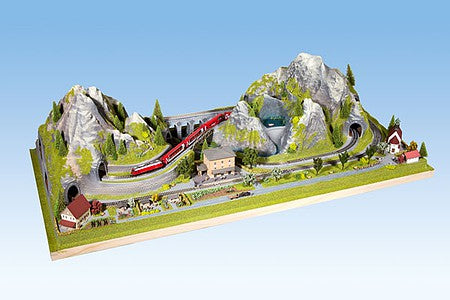 Noch 83860 N Scale Bergun Preformed Layout Base/Form -- 49-3/16 x 23-5/8 x 13-3/8" 125 x 60 x 34cm