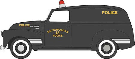 Oxford Diecast 87CV50002 HO Scale 1950 Chevrolet 3100 Van - Assembled -- Washington D.C. Police (black)