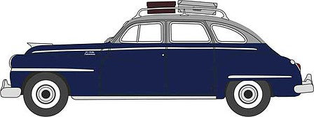 Oxford Diecast 87DS46004 HO Scale 1946-1948 Desoto Suburban Sedan - Assembled -- Butterfly Blue, Crystal Gray