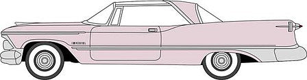 Oxford Diecast 87IC59001 HO Scale 1959 Imperial Crown 2-Door Hardtop - Assembled -- Persian Pink