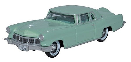 Oxford Diecast 87LC56003 HO Scale 1956 Lincoln Continental MkII - Assembled -- Summit Green