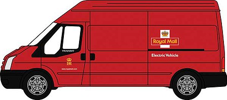 Oxford Diecast NFT024 N Scale 2006 Ford Transit LWB High Roof Van - Assembled -- Royal Mail (red)