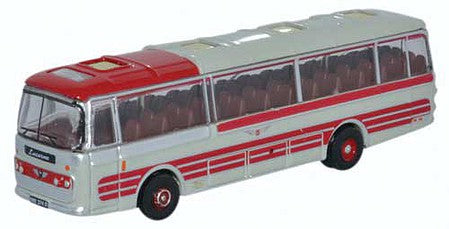Oxford Diecast NPP005 N Scale 1966 Panorama 1 Bus - Assembled -- Sheffield United Tours (gray, red)