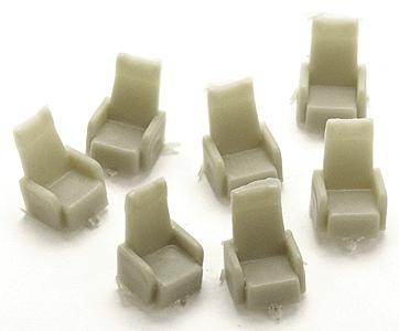 Palace Car Co 5002100 HO Scale Passenger Car Seating -- Parlor Car Chairs pkg(100)