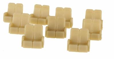 Palace Car Co 503136 S Scale Passenger Car Seating -- Streamliner Coach Seats pkg(36)