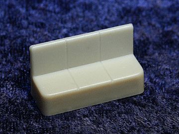 Palace Car Co 5039 S Scale Drawing Room Sofa pkg(2) -- For Heavyweight Pullman Drawing Room