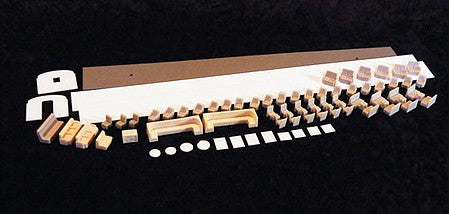 Palace Car Co 9803 HO Scale Streamlined Car Interior - Kit -- Fits Train Station Products Core Kit - Lounge