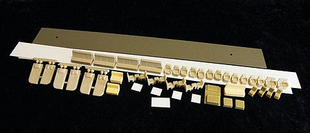 Palace Car Co 9890 HO Scale Streamlined Car Interior - Kit -- Fits Train Station Products Core Kit - Business/Private Car