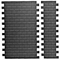 Pikestuff 1006 HO Scale Concrete Block Walls -- 14-1/2 x 9-1/4'