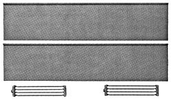 Pikestuff 1011 HO Scale Prefab Steel Warehouse Walls (Gray; 18 x 80') & Downspouts pkg(2)