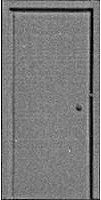 Pikestuff 1102 HO Scale Doors (White Styrene) -- Solid Entryway Type w/No Windows pkg(3)