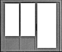 Pikestuff 1105 HO Scale Doors -- Window/Door Combo