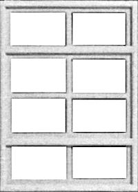 Pikestuff 2104 HO Scale Windows -- Eight-Pane
