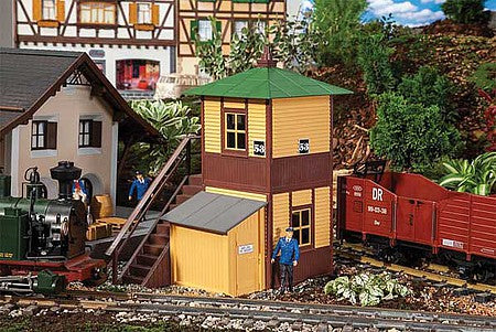 Pola 330852 G Scale North American Style Signal Interlocking Tower -- Kit - 10-1/4 x 7-7/8 x 11-13/16" 26 x 20 x 30cm