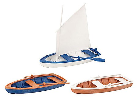 Pola 333150 G Scale 2 Rowboats and Sailboat