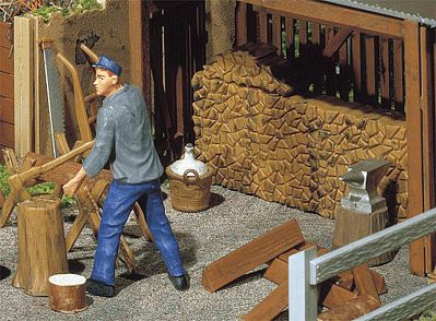 Pola 333213 G Scale Wood Pile & Tools